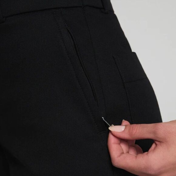 SPANX SPANXsupersmoothM Stretch Twill Short 7" Inseam Black Women's Size Medium - Picture 5 of 10